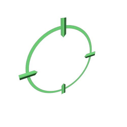 2d ring target 11 Green